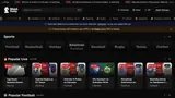 Screenshot of the WatchFooty homepage